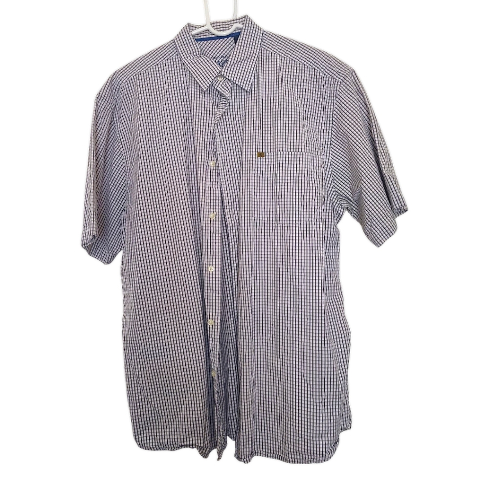 Men's Nautica All Cotton Button Down Short Sleeve Shirt